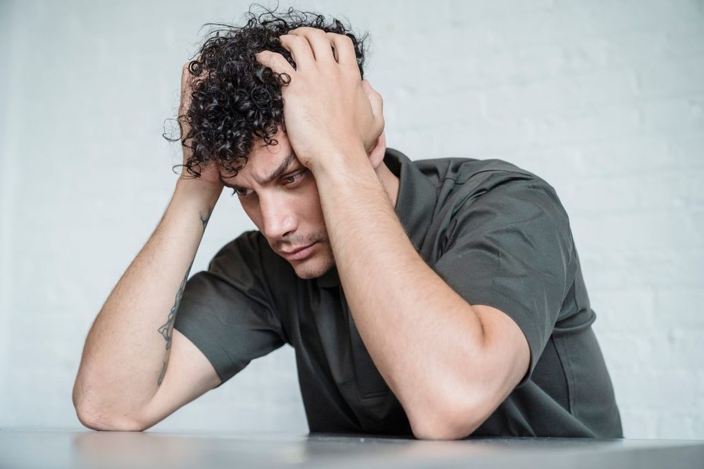 man-tensed